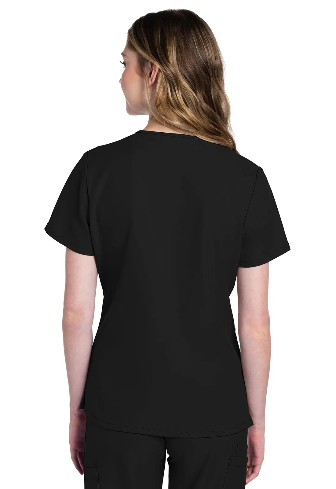 CK953A_BLK_BACK Top Scrub V Neck - WW Originals Ultra by Cherokee