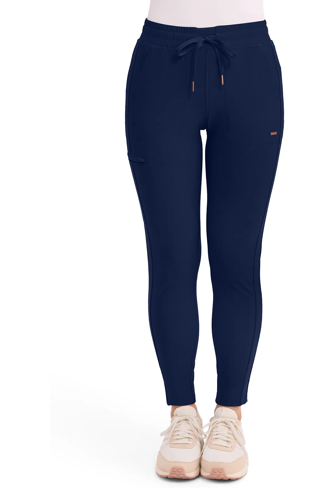 ck095-nav Pant Scrub Mid Rise Pierna Conica - FORM by Cherokee