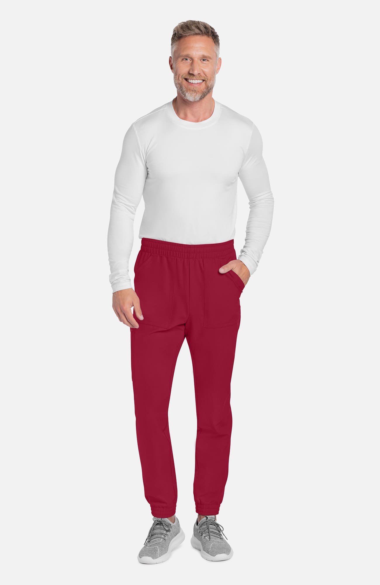 ck278a-redn-1 Pants Jogger Scrub para Hombre - Cherokee