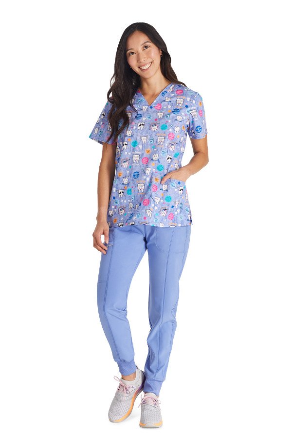 Print Scrub Top Dental Affirmations