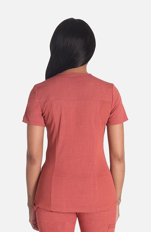 Top Scrub Liso con Cuello en V