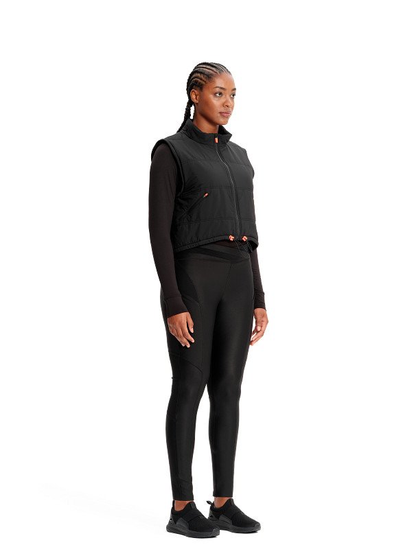 Chamarra Scrub Crop Acolchada