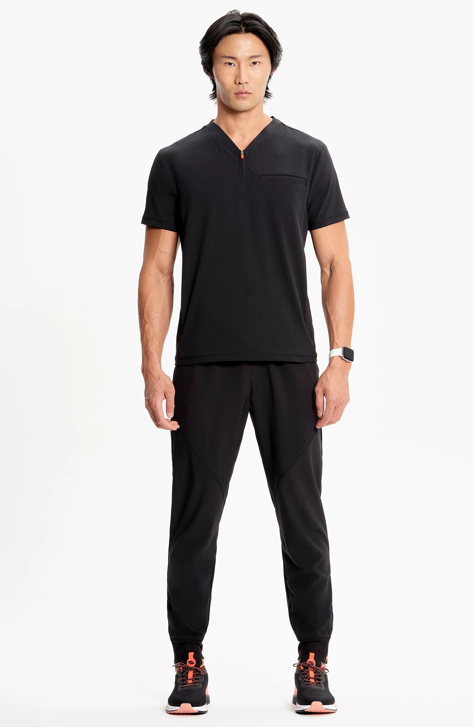 in702a-black-2 Top Scrub Cuello en V - GNR8 by Infinity