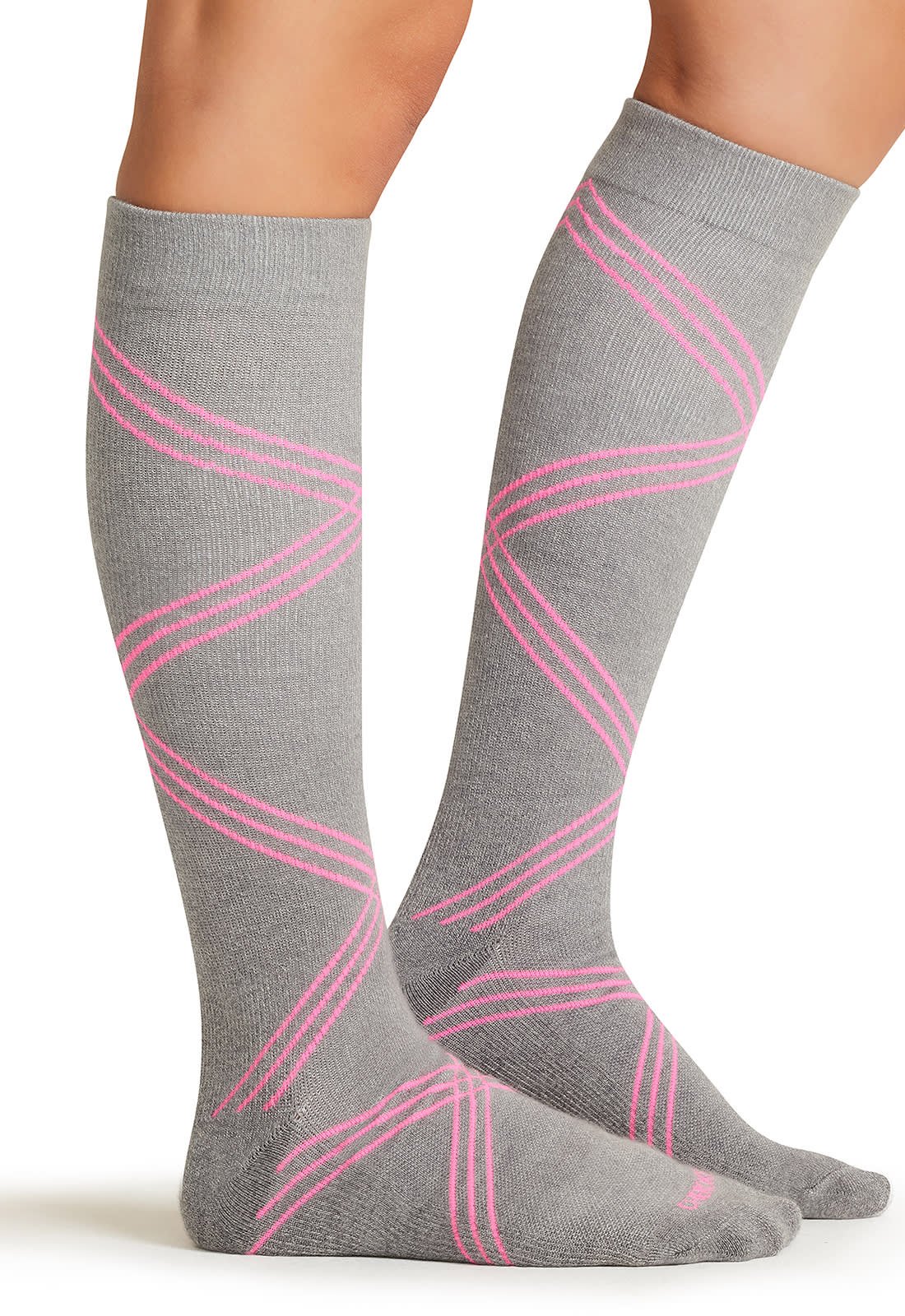 lxsupport-twshp-1 Calcetín de Compresion de 15 a 20 mmHg Mujer - Twisted Shocking Pink