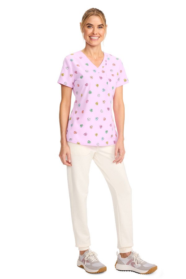 Print Scrub Top Sweet Talker