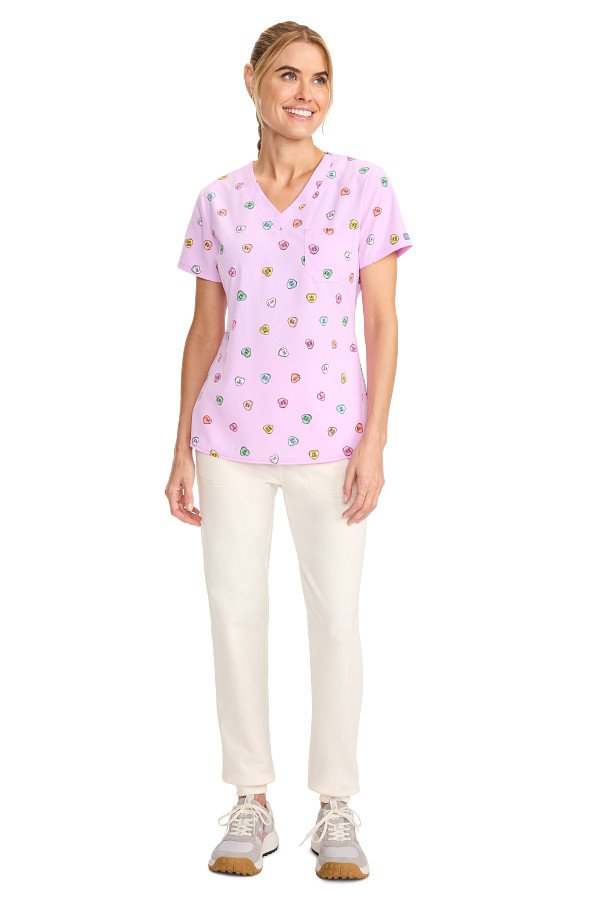 Print Scrub Top Sweet Talker
