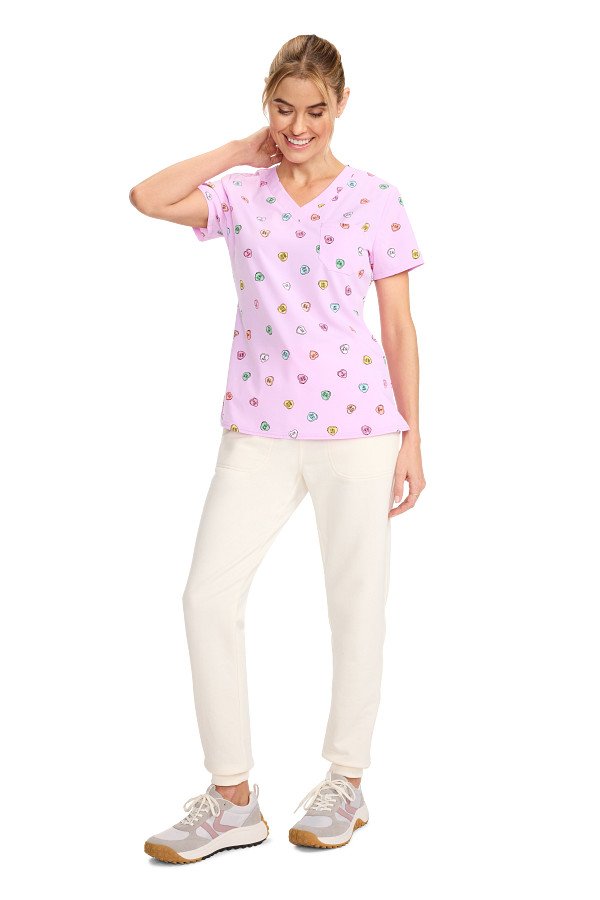 Print Scrub Top Sweet Talker
