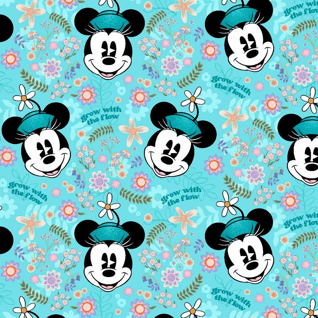 Print Scrub Top Garden Grows