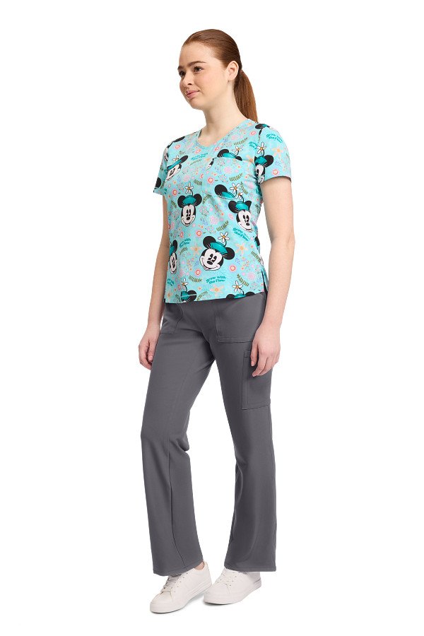 Print Scrub Top Garden Grows
